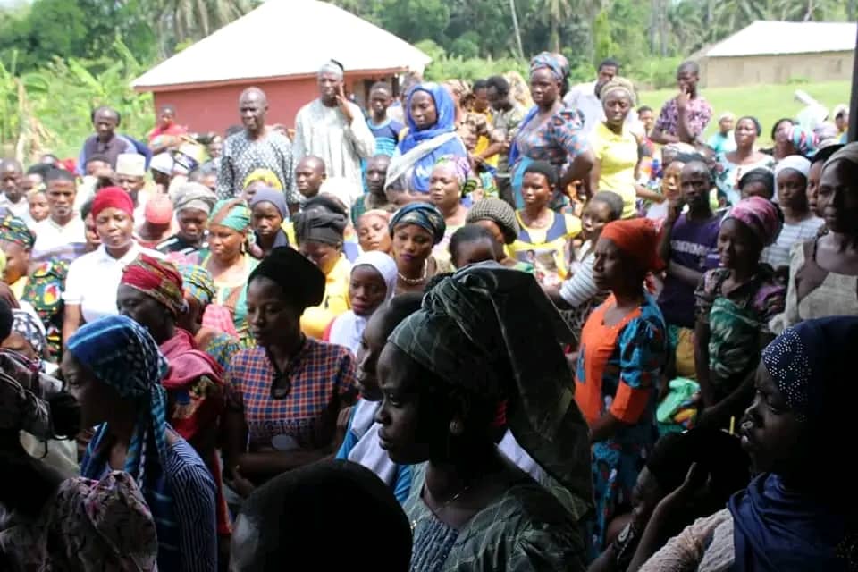 Large gathering of community members at an IMSSM outreach